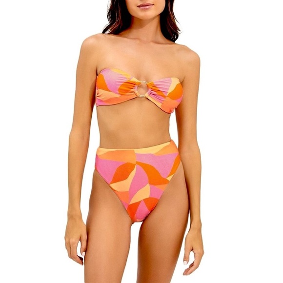 Vix Greta Ring Bandeau Bikini Top | Gigi Hot Pants Bottom - Picture 12 of 14